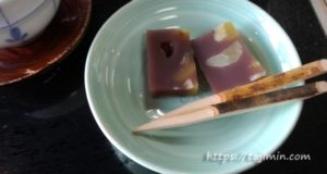 中津川、信玄堂の栗蒸し羊羹
