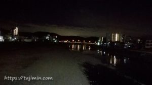 夜の土岐川